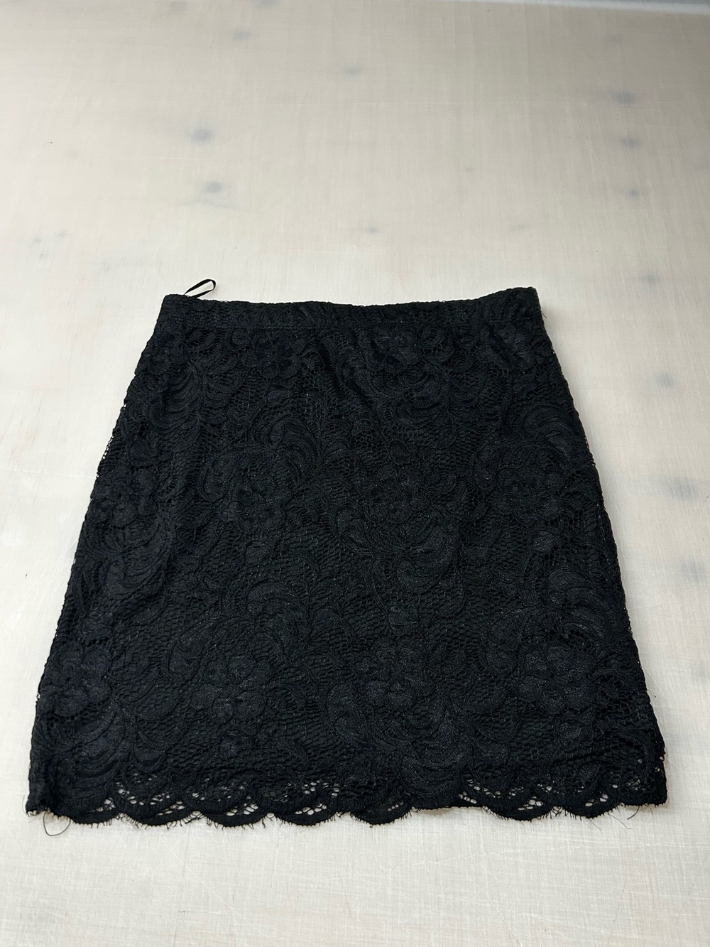 Black Lace Pencil Skirt - Women large